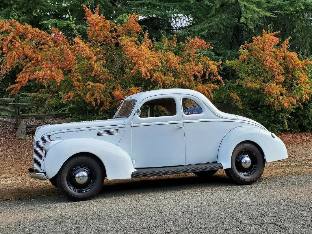 1939 White Ford Standard Coupe