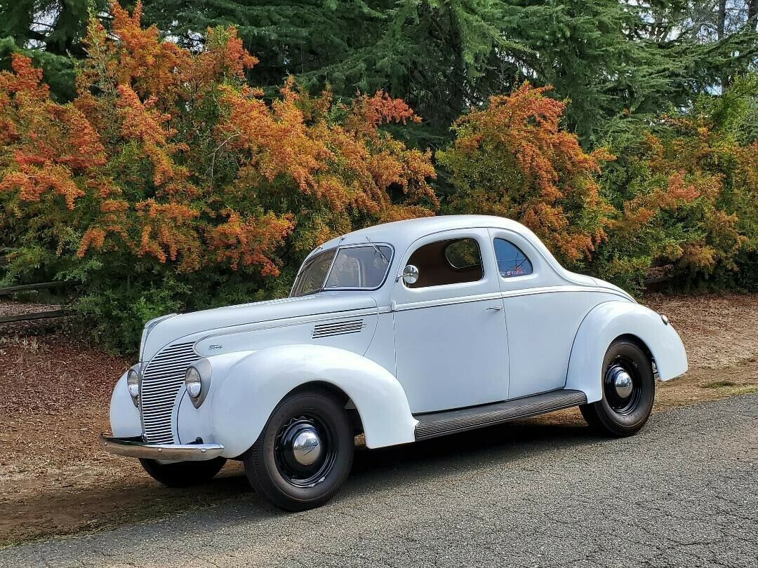 1939 White Ford Standard Coupe