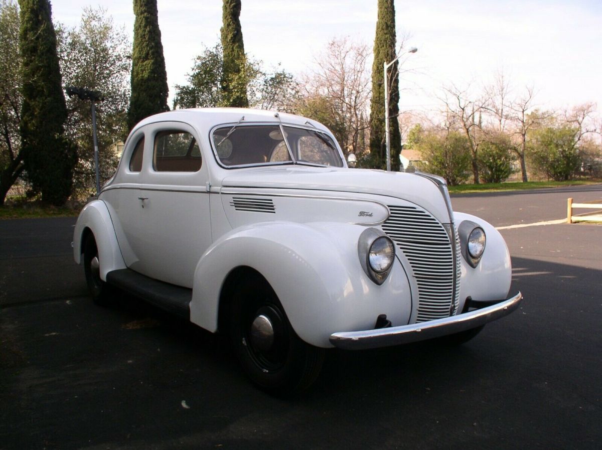 1939 White Ford Standard Coupe
