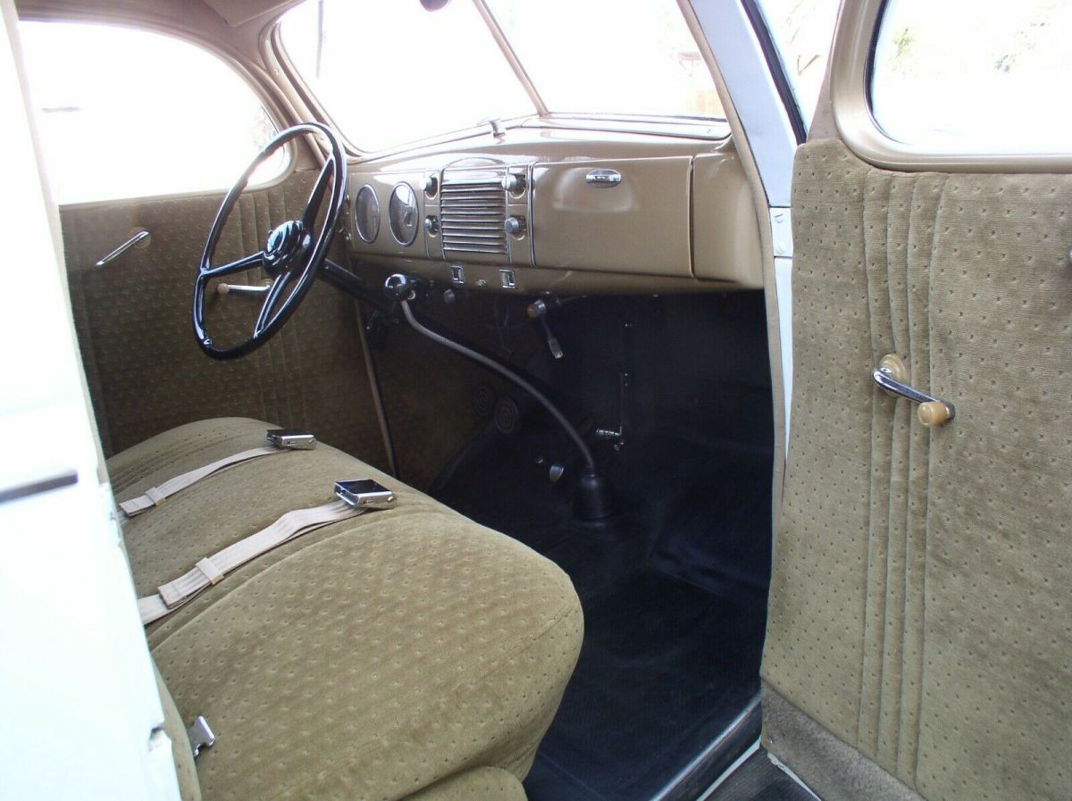 1939 White Ford Standard Coupe