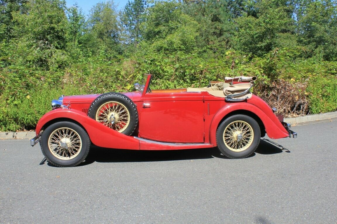1939 Red MG VA Drophead Coupe