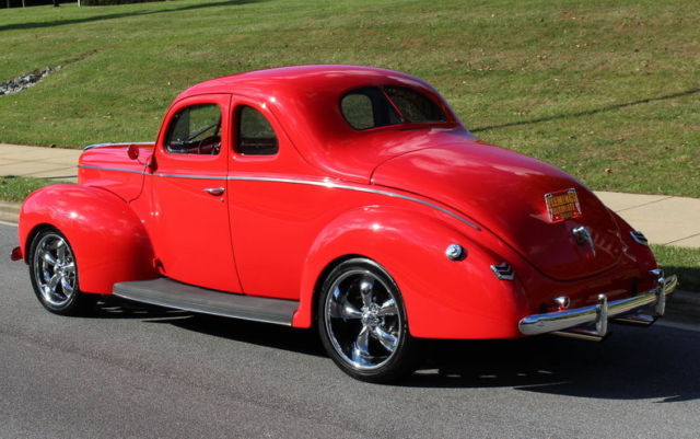 1940 Red Ford street rod Coupe