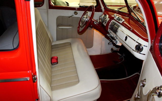 1940 Red Ford street rod Coupe