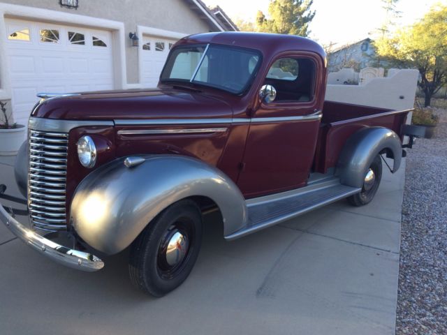 1940 silver and maroon Chevrolet Other Pickups Pickup Truck