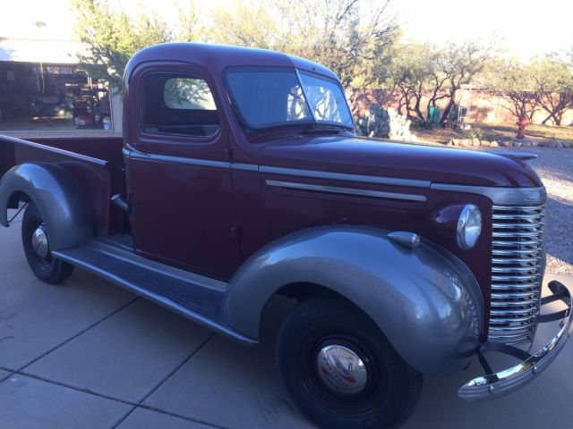 1940 silver and maroon Chevrolet Other Pickups Pickup Truck