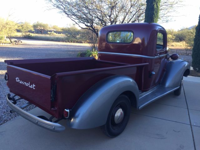 1940 silver and maroon Chevrolet Other Pickups Pickup Truck