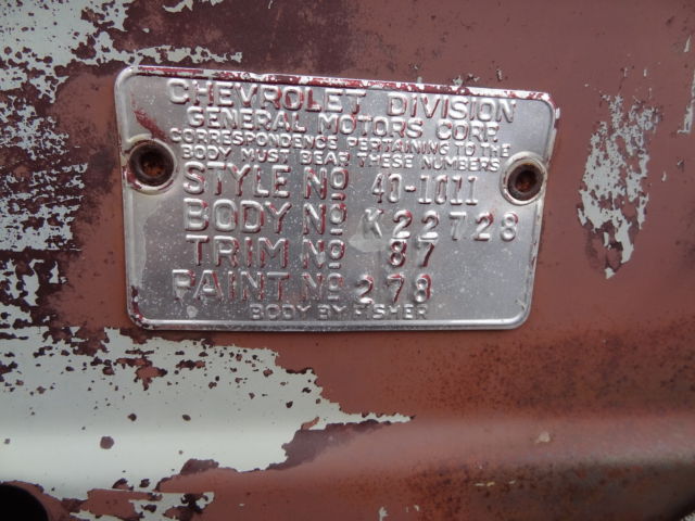 1940 Chevrolet town sedan