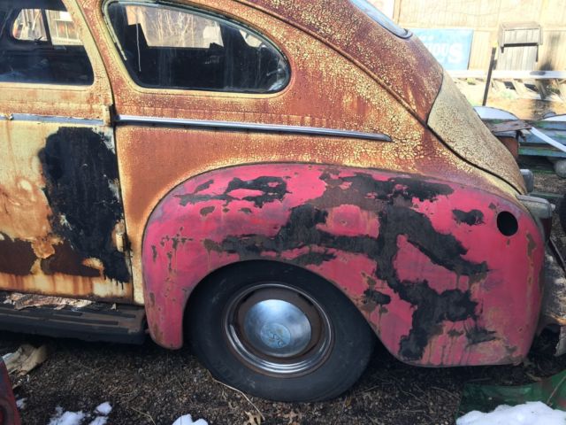 1940 yellow /red Chrysler Windsor
