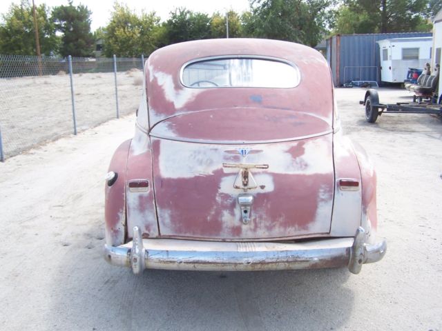 1940 Red Dodge D14 Sedan