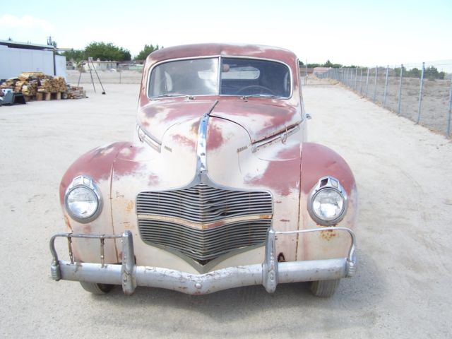 1940 Red Dodge D14 Sedan