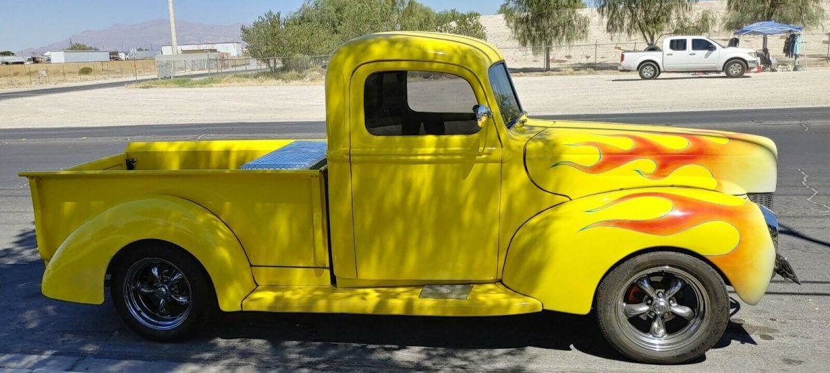 1940 YELLOW WITH FLAMES Ford 1/2 Ton Pickup Standard Cab Pickup