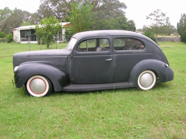 1940 PRIMER  BLACK Ford 2 DOOR SEDAN Sedan