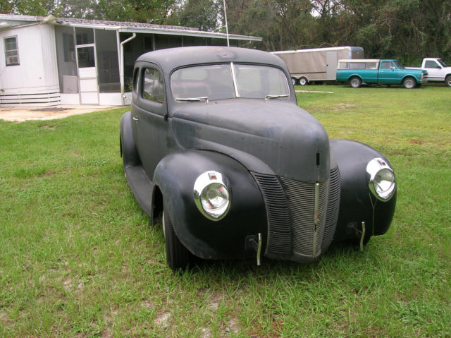 1940 PRIMER  BLACK Ford 2 DOOR SEDAN Sedan