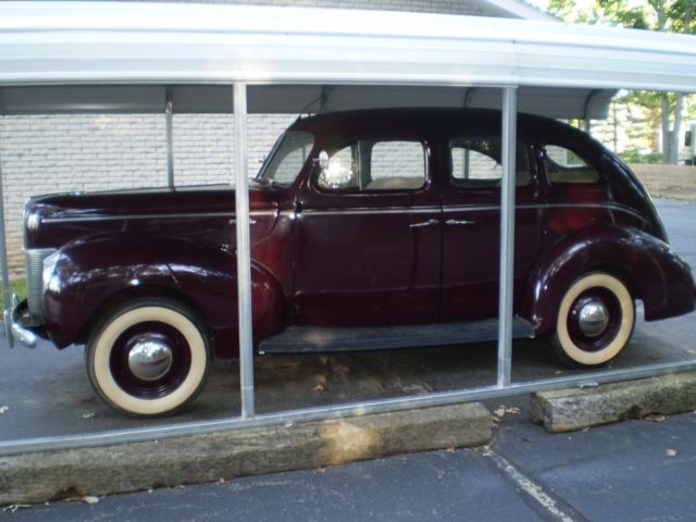 1940 MAROON Ford Other Sedan