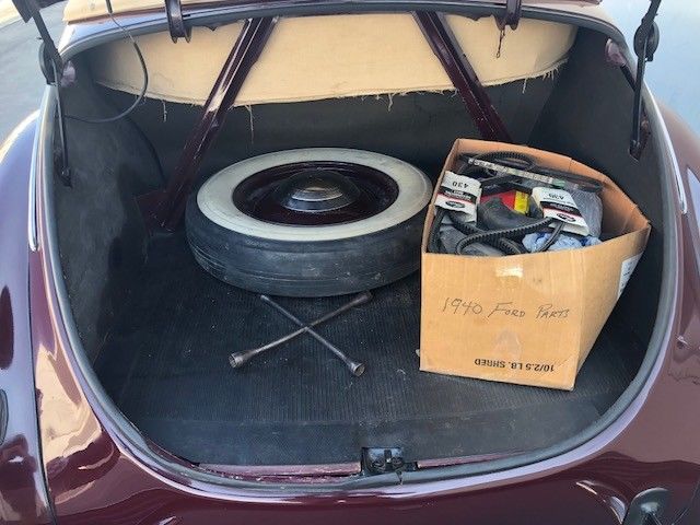 1940 Burgundy Ford CONVERTIBLE Convertible