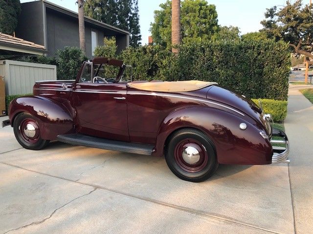 1940 Burgundy Ford CONVERTIBLE Convertible