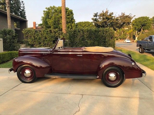 1940 Burgundy Ford CONVERTIBLE Convertible