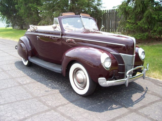 1940 Maroon Ford Other Convertible