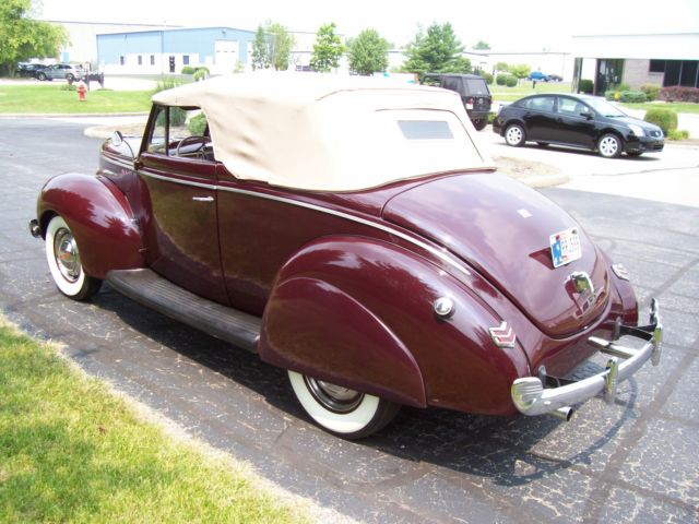1940 Maroon Ford Other Convertible