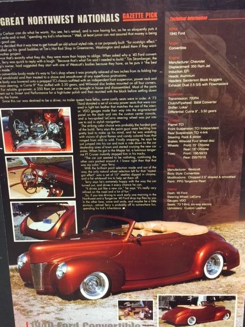 1940 Tangerine Ford Other 2 door convertible