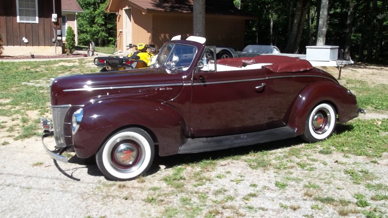 1940 Burgundy Ford Other Convertible