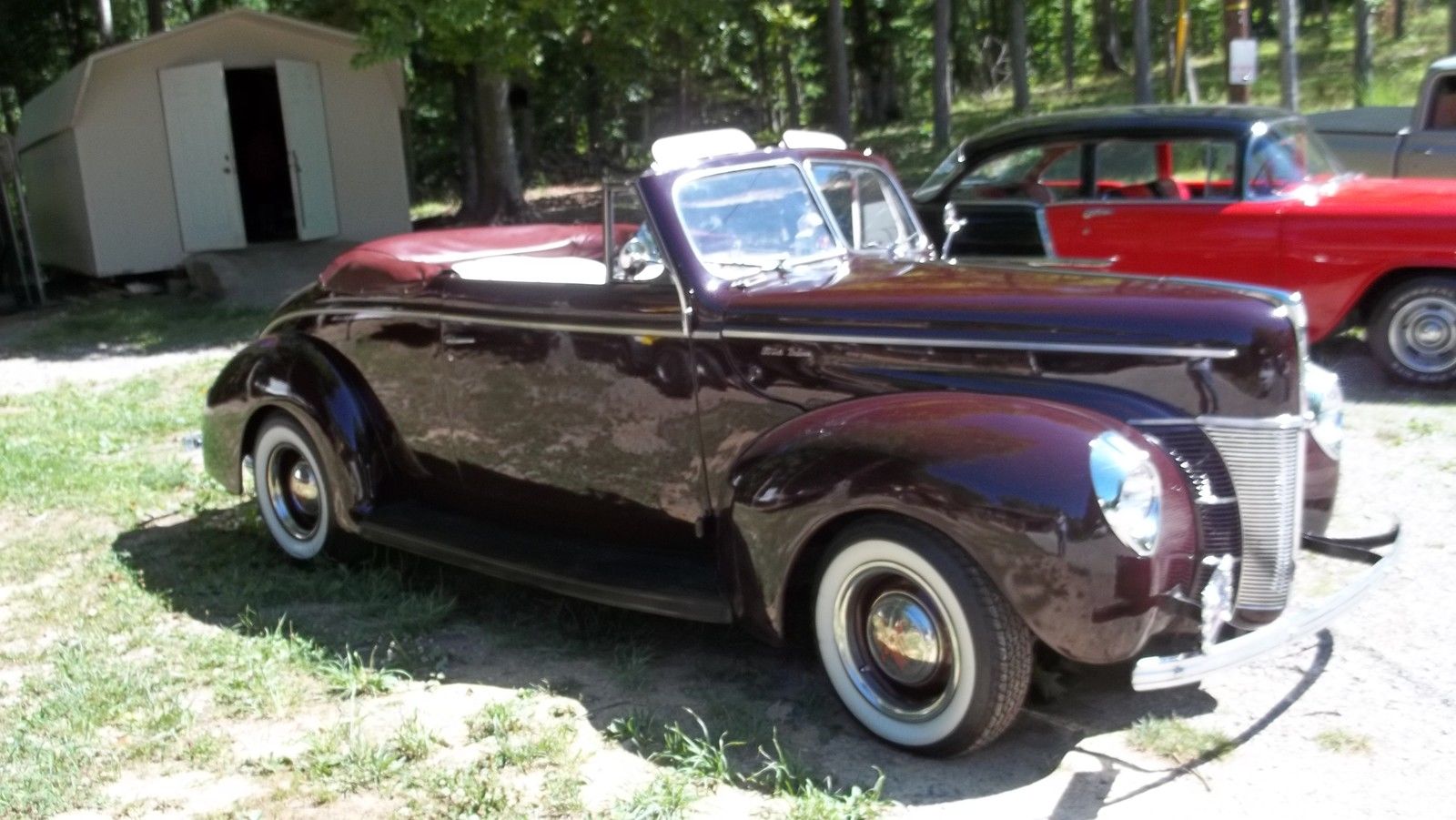 1940 Burgundy Ford Other Convertible