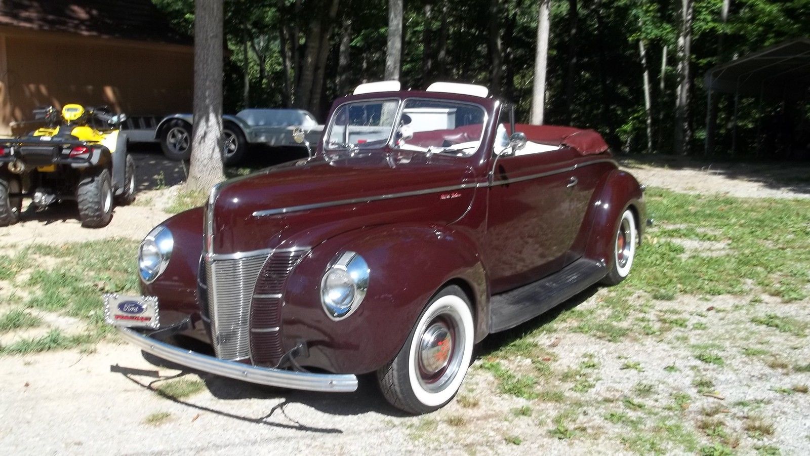 1940 Burgundy Ford Other Convertible