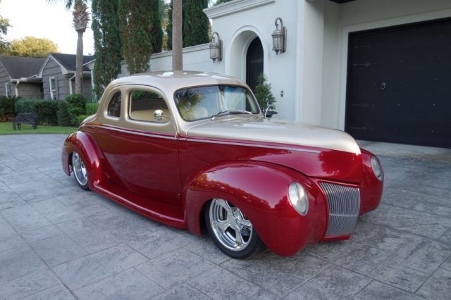 1940 Ford Coupe, AMAZING BUILD!! Ride Tech air suspension, show quality ...
