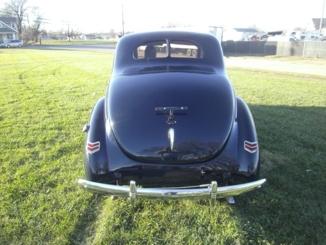 1940 Blue Ford Deluxe Coupe
