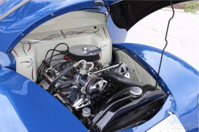 1940 Blue Ford Deluxe Coupe