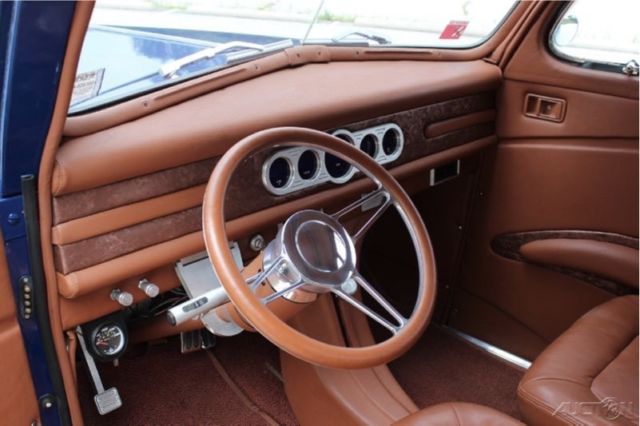 1940 Blue Ford Deluxe Coupe