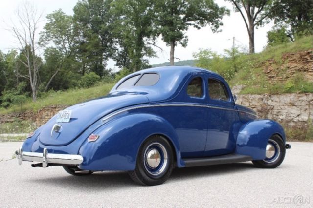 1940 Blue Ford Deluxe Coupe