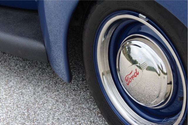 1940 Blue Ford Deluxe Coupe