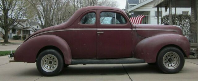 1940 Burgundy Ford Other Coupe