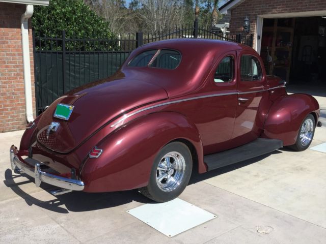 1940 Burgundy Ford Coupe Coupe