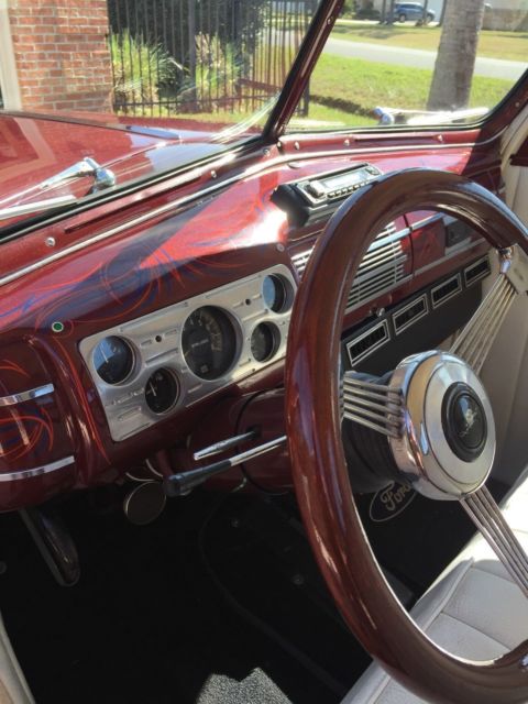 1940 Burgundy Ford Coupe Coupe