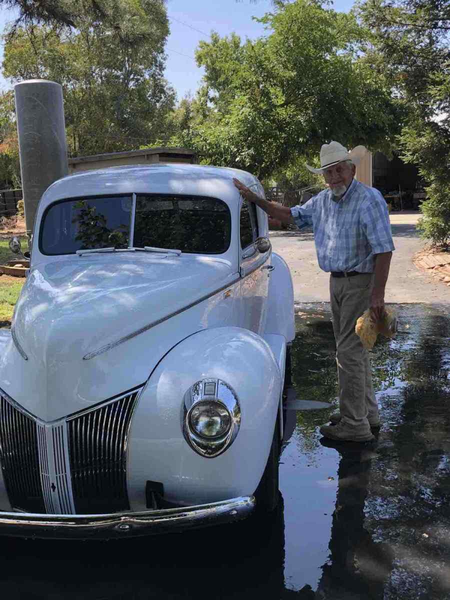 1940 White Ford Coupe