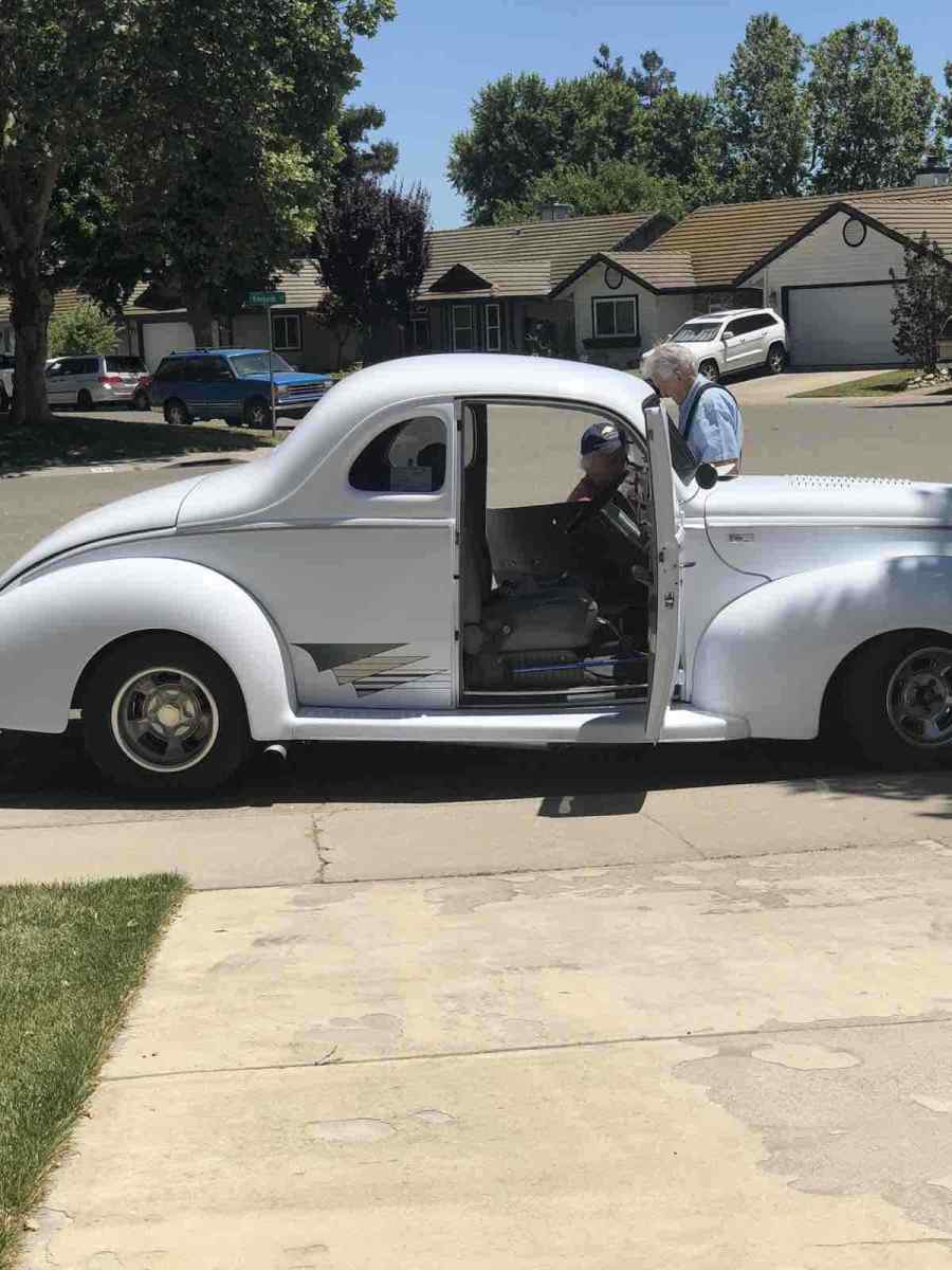 1940 White Ford Coupe