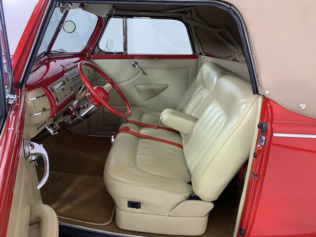 1940 Red Ford Deluxe Conv