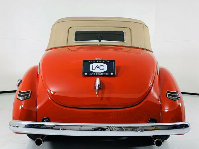 1940 Red Ford Deluxe Conv