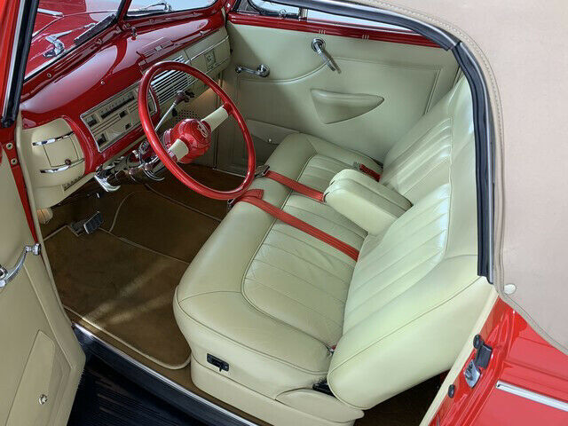 1940 Red Ford Deluxe Conv