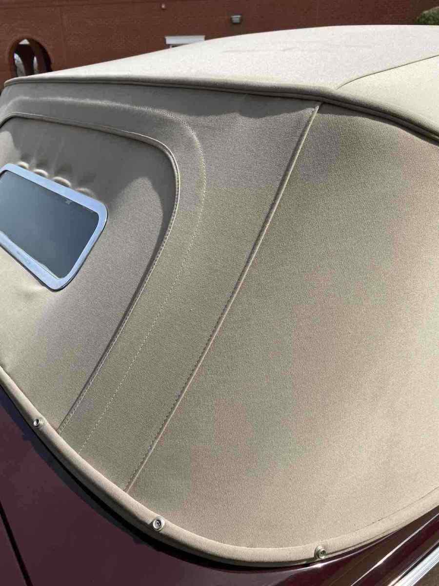 1940 Red Ford Deluxe Convertible