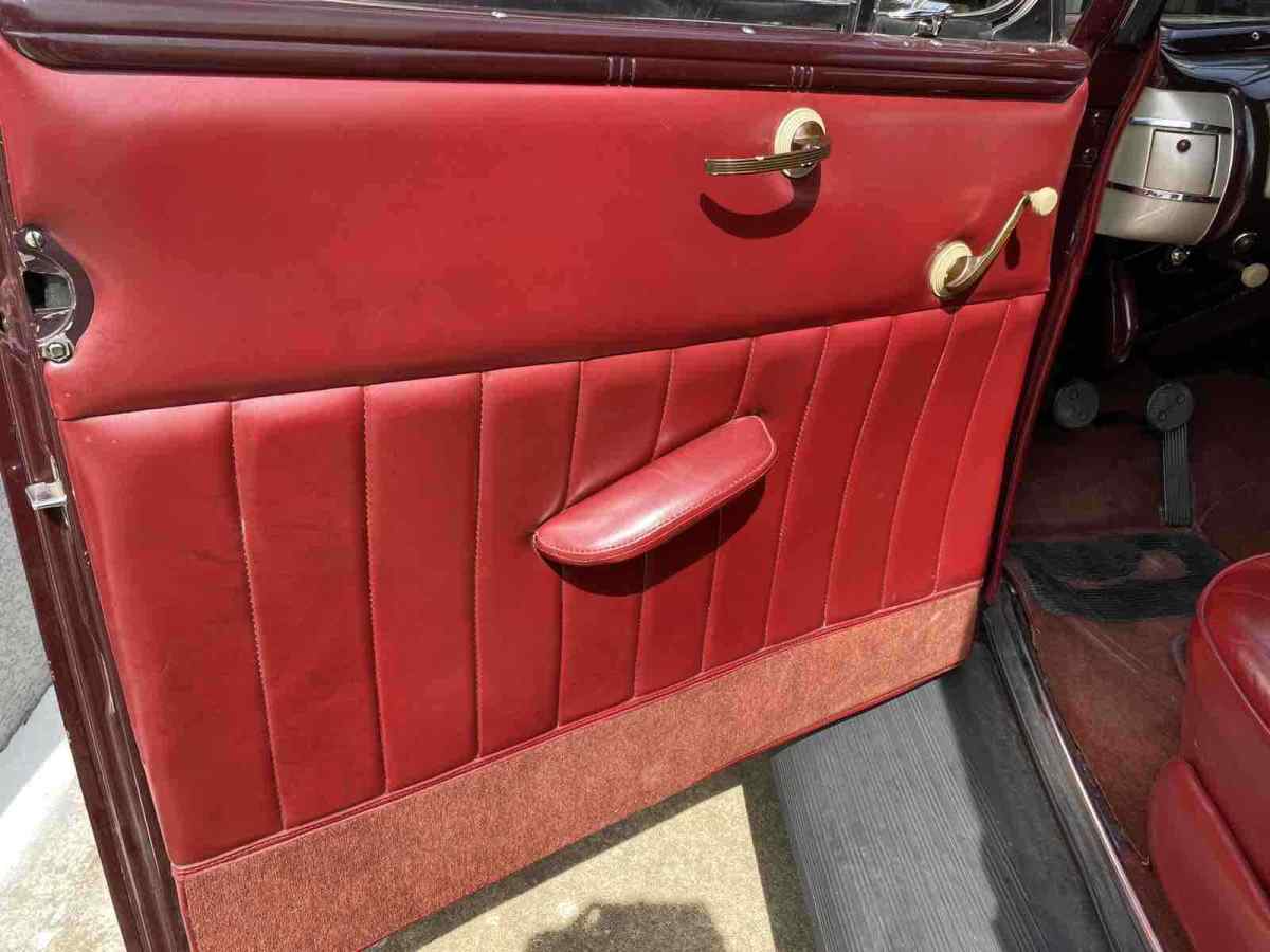 1940 Red Ford Deluxe Convertible