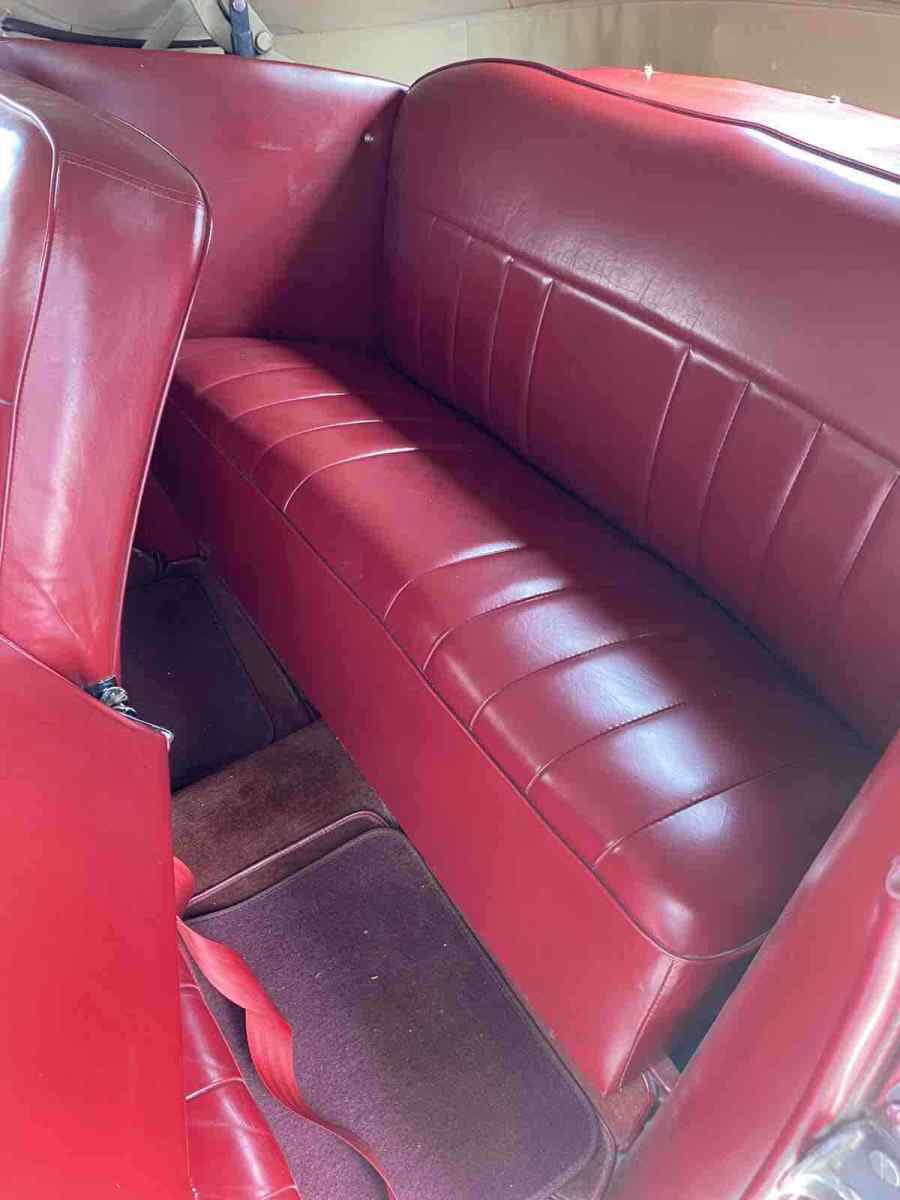 1940 Red Ford Deluxe Convertible