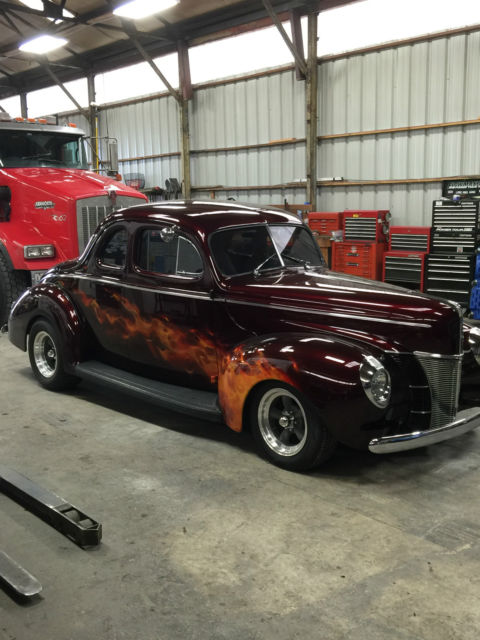 1940 House of Color Candy Apple Red Ford Deluxe Coup Coupe