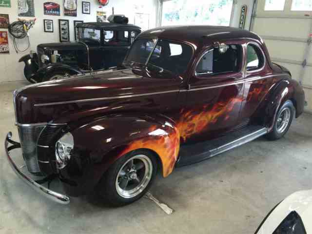 1940 House of Color Candy Apple Red Ford Deluxe Coup Coupe