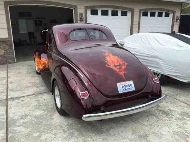 1940 House of Color Candy Apple Red Ford Deluxe Coup Coupe