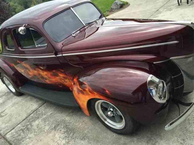 1940 House of Color Candy Apple Red Ford Deluxe Coup Coupe
