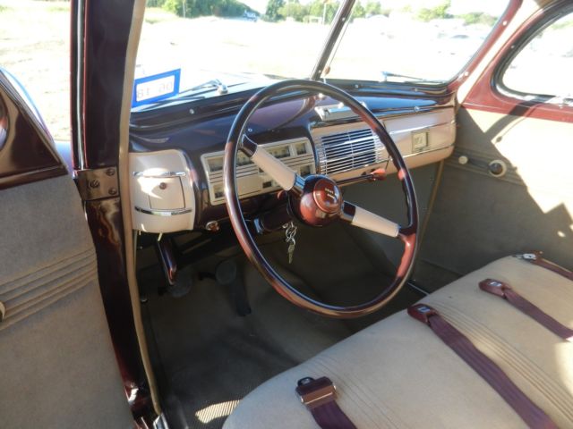1940 Mandarin Maroon Ford Deluxe Coupe Coupe