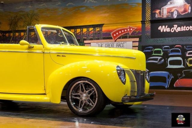 1940 Yellow Ford Deluxe Convertible